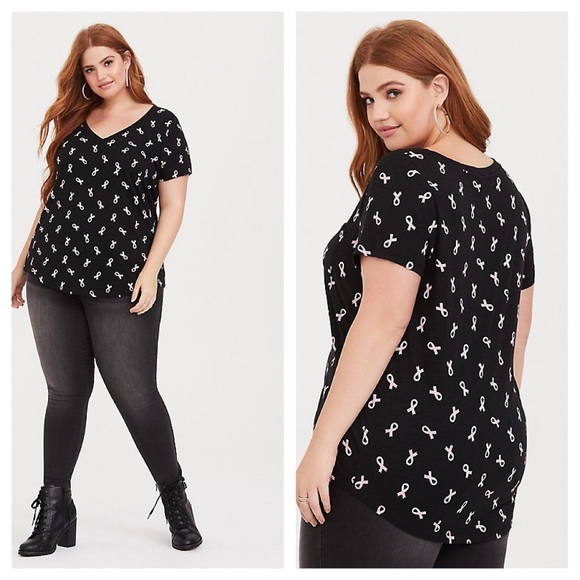 torrid Tops - Torrid Breast Cancer Awareness Ribbon Pocket Tee 3